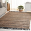 Fibre naturelle 123 tissé à la main 50% jute; Tapis 50% coton