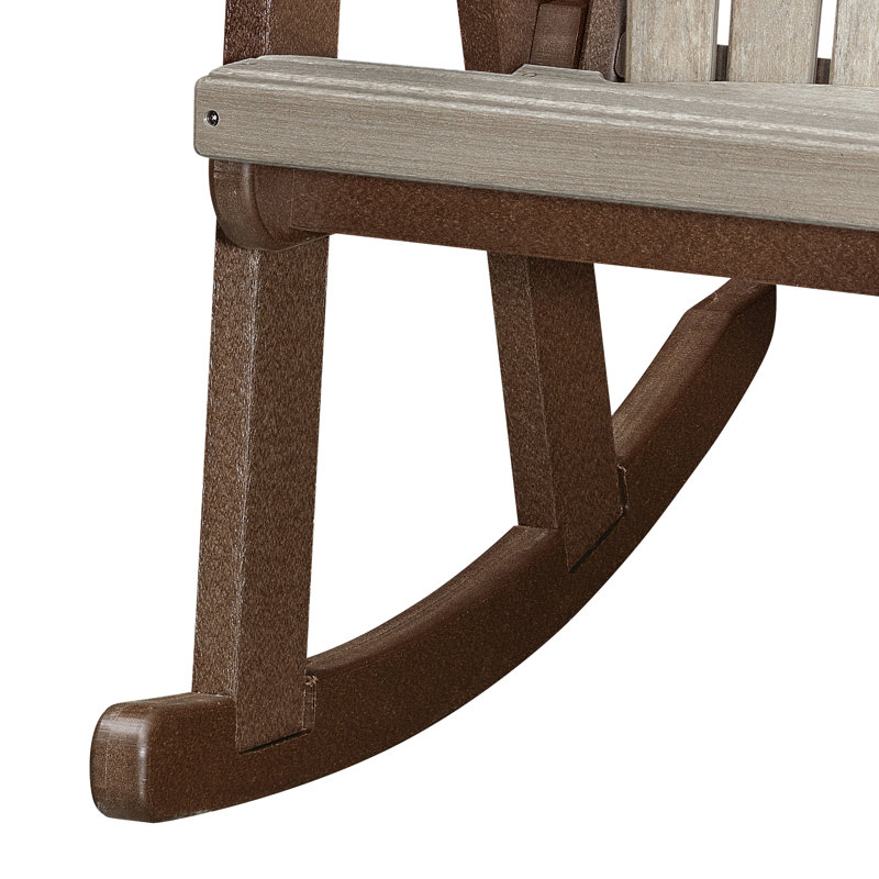 Beraud Outdoor Adirondack Chair, Cream/Brown