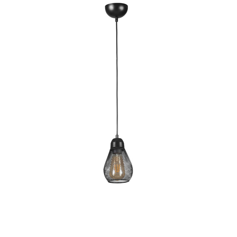 Lustre, Noir, H 27,51 po x l 3,93 po x P 3,93 po