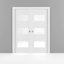 Portes blanches en verre givré Sete-58144692