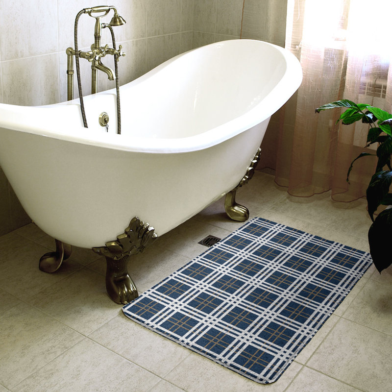 Tapis pour salle de bain Tampa Bay, l 21 po x L 34 po, Noir / blanc 4