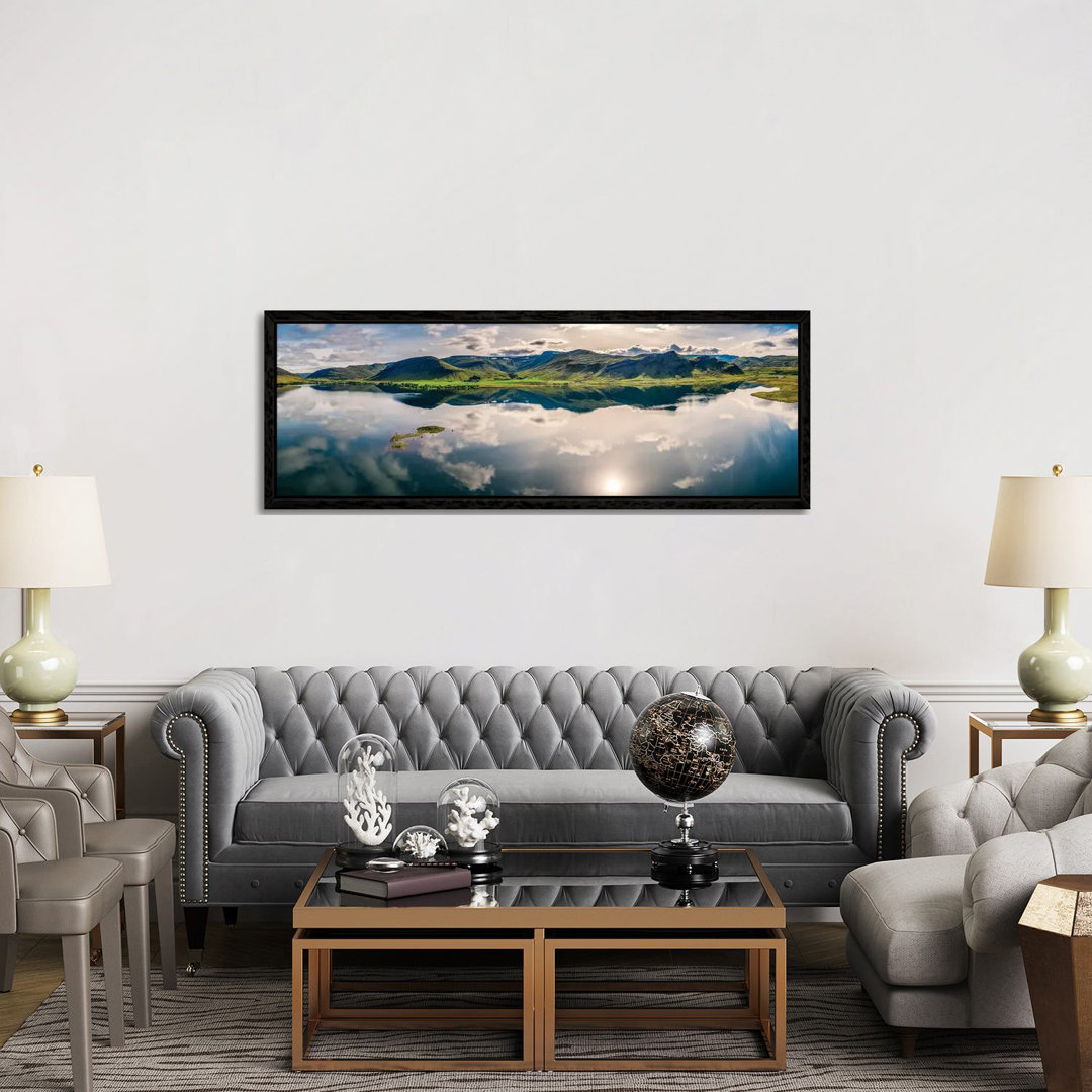 Landscape Mt Medalfell, Lake Medalfellsvatn, Iceland 1PC6