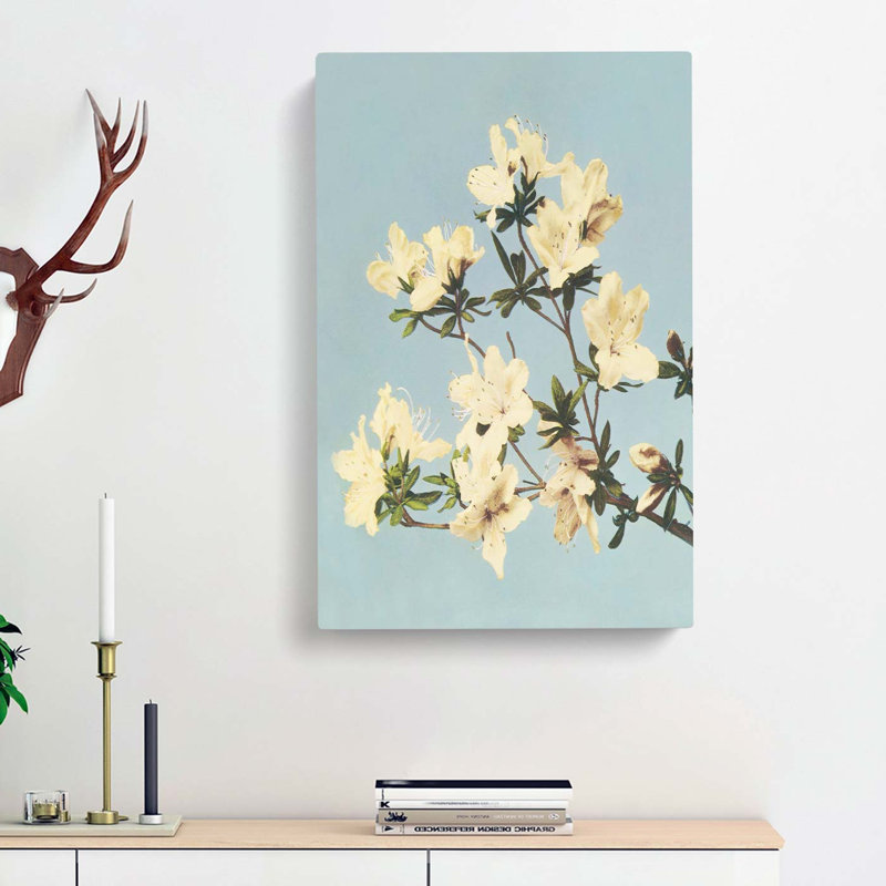 Japanese Azaleas by Ogawa Kazumasa - Wrapped Canvas, 60cm H x 40cm W x 3cm D