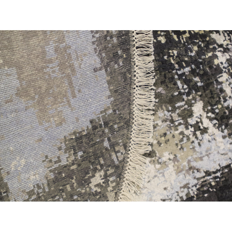Abstract Area Rug, Round 5'