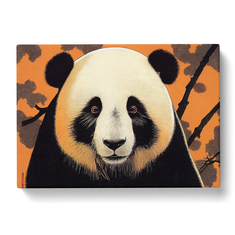 Blessed Panda - Wrapped Canvas, 40cm H x 60cm W x 3cm D