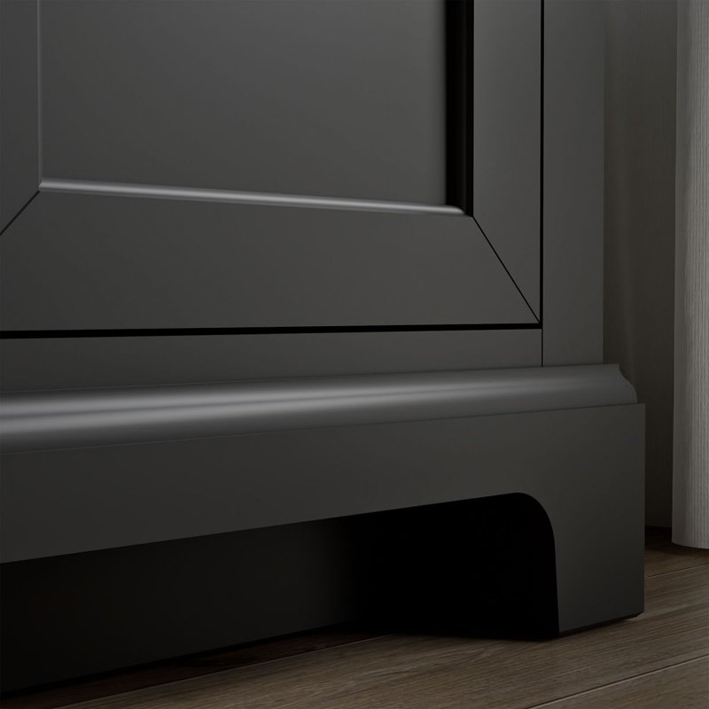 Charlemont 60 In. Bathroom Vanity Cabinet With Sinks And Quartz Top, Dark Warm Gray, Brushed Brass