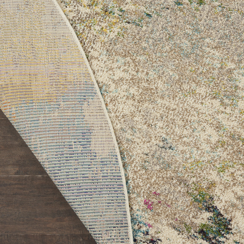 Allegro Abstract Indoor Rug, Round 7'10"