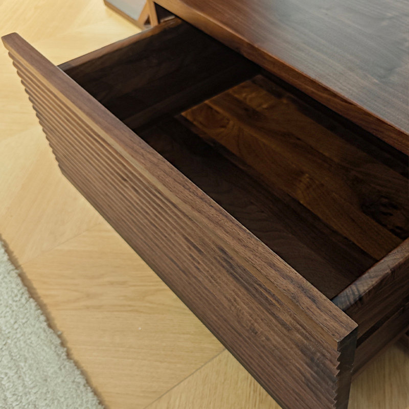 Meuble télé minimaliste moderne entièrement en bois massif, H 11,81 po x L 78,74 po x l 15,74 po