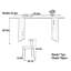 Mid-Century Rectangular Wood & Stone Table-125099899-125099901