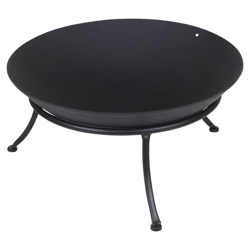 McKenzie Round Cast Iron Smokeless Fire Pit