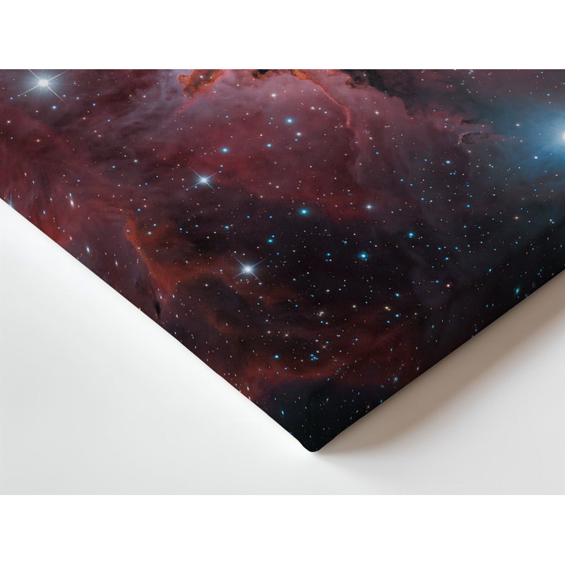 Toile dans les profondeurs expansives de l'espace, un tableau cosmique à couper le souffle, H 30 po x l 30 po
