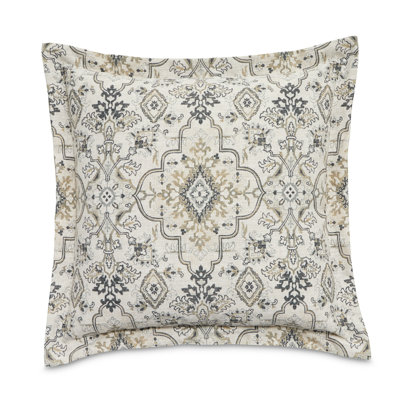 Moonbeam Powell Damask Feather Reversible Throw Pillow