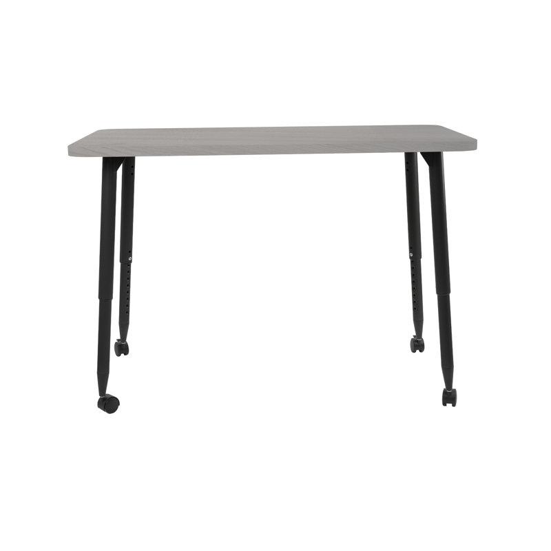 Table d'activité Adapte 24 x 36, 30 po x 48 po, Bois gris clair / noir