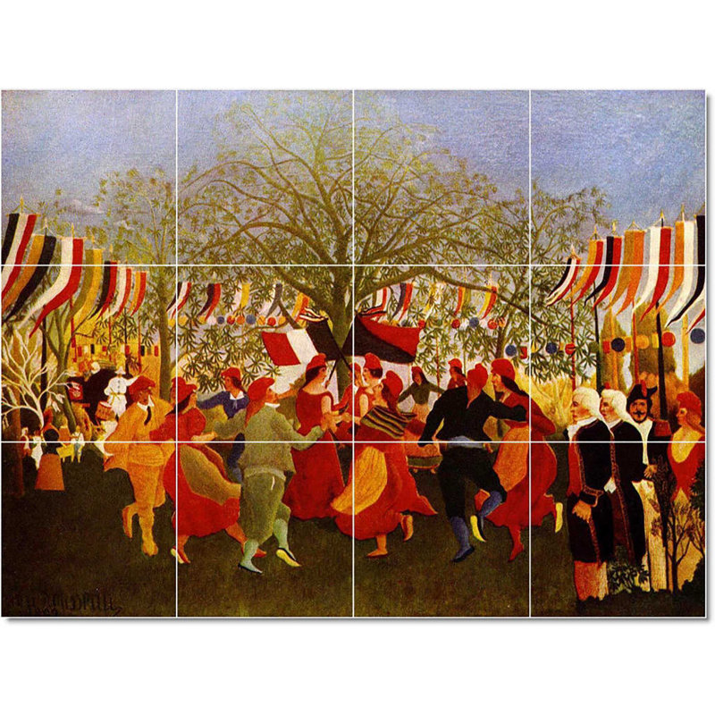 Carreau de céramique décorative 24 po x 18 po 6 po x 6 po, Affiche Jean-jacques rousseau W23070