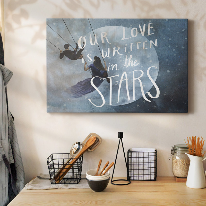Toile tendue A-Gallery de la collection Celestial Love, H 12 po x l 18 po