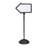 Write Way® Freestanding Dry Erase Magnetic Plastic Double-Sided Arrow Sign