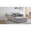 «Fauteuil rembourré noir avec rangement - Siège d'invité élégant pour la chambre à coucher / salon»-118034729