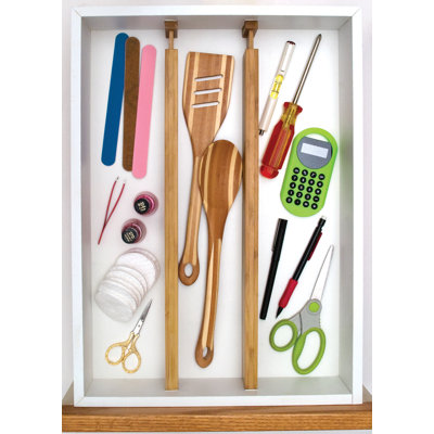 Adjustable 2 Piece Drawer Organizer Set