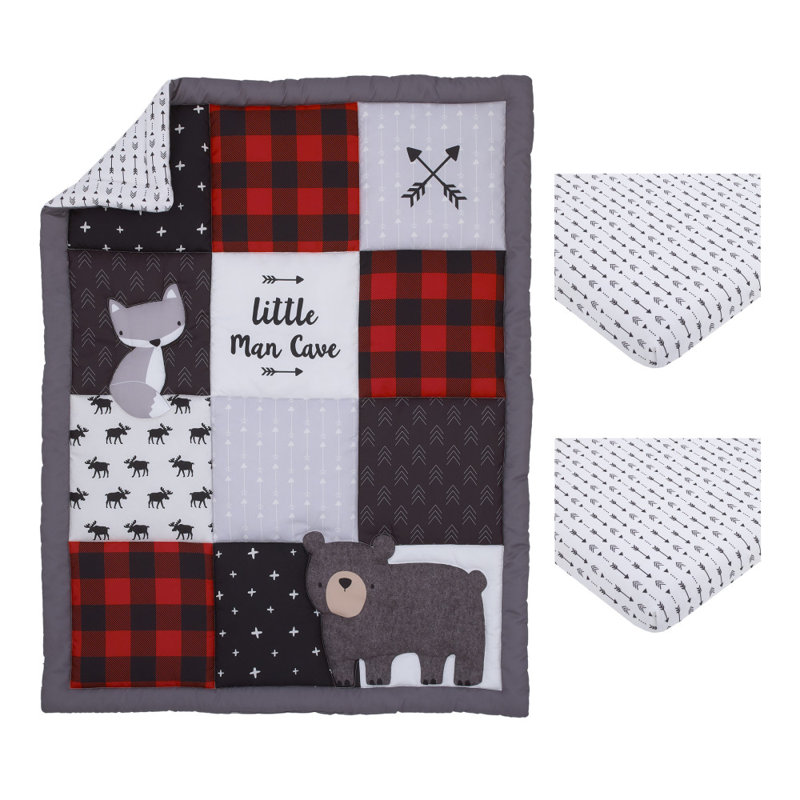 Ensemble de lit de bébé 3 pièces Little Love par NoJo Little Man