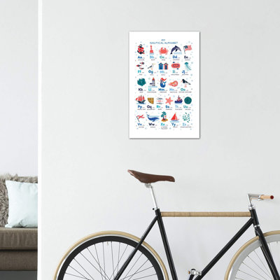 Nautical Alphabet - impression d'art graphique
