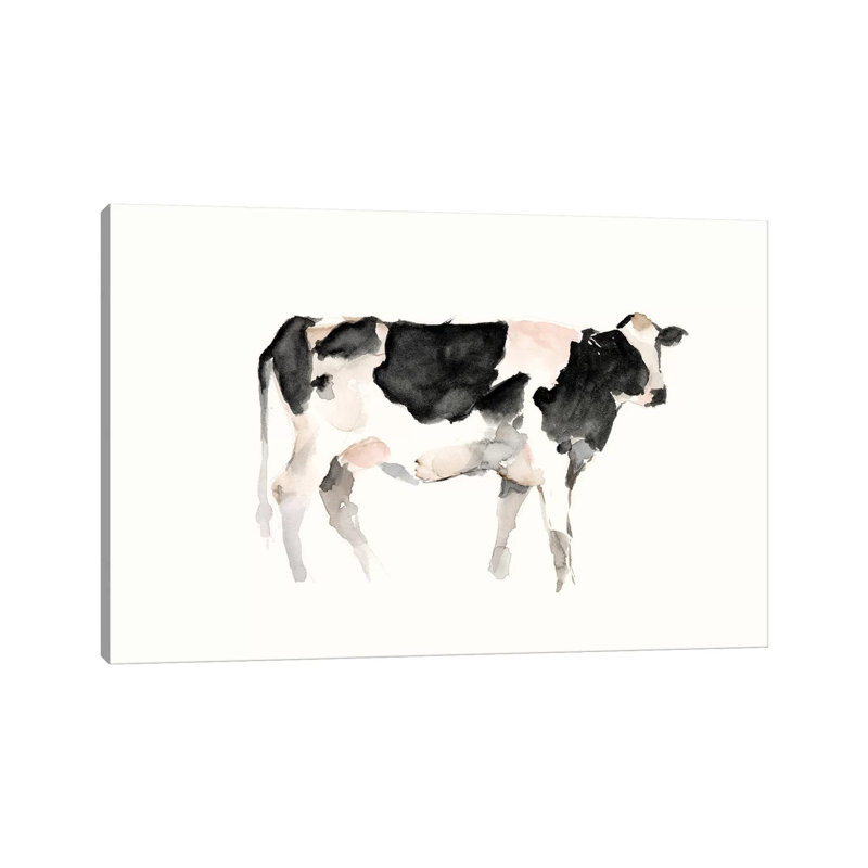 Farm Animal Study II by Ethan Harper - Painting, Unframed, 8" H x 12" W x 0.75" D, No Mat