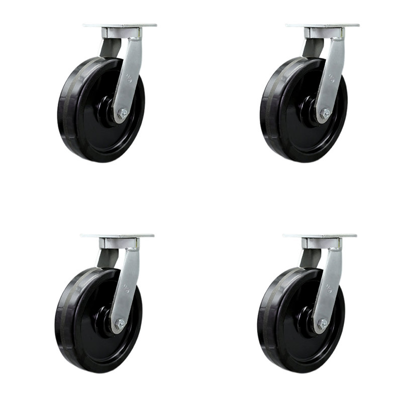 Ensemble de 4 roulettes extra-robustes Phénoliques