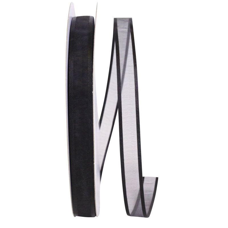 Ruban transparent de 5/8 po X100Yds, Noir, noir, noir, noir