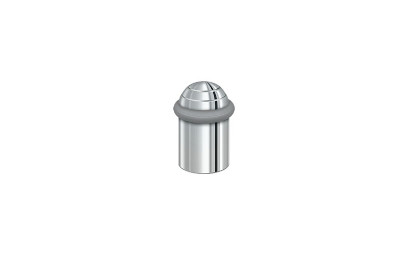 Kick Stop, Polished Chrome, 2.125" H x 1.375" W x 1.375" D