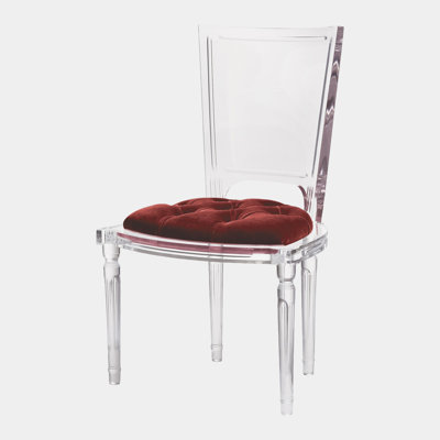 Marilyn Acrylic Side Chair-Black