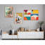 «Mid Century Modern Pattern» par Rachel Lee, 3 oiseaux, reproduction d'art sur toile encadrée-937760141-937760138-891006534
