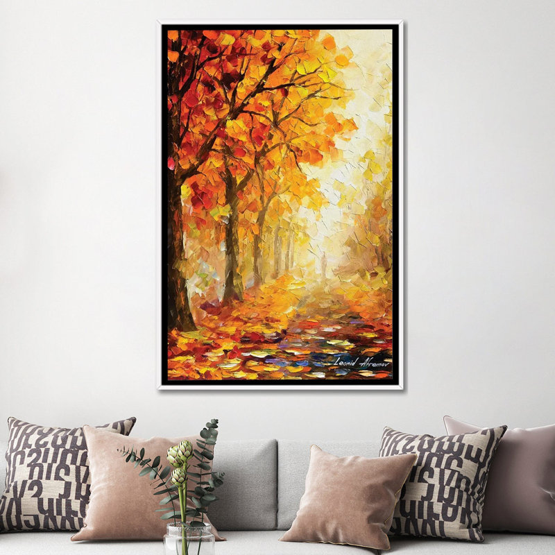 Symbols Of Autumn - Wall Art Print - Framed Canvas, H 60 po x l 40 po, Impression encadrée flottante sans passe-partout