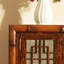 Rattan & Wood Elegant Decorative Cabinet