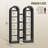 Beetner 6-tier Double Cube Bookcase, 74.8H X 47"W Tall Arched Bookshelf, Standard Bookcase-140568541