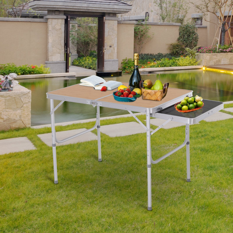 Rectangular Outdoor Picnic Table , 90.00cm cm W 60.00cm cm D