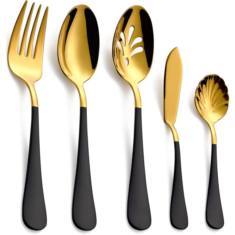 Black Gold Tableware Set