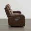 Canapé inclinable électrique en cuir véritable Zachery avec console multifonctionnelle-1631181282-1631181292