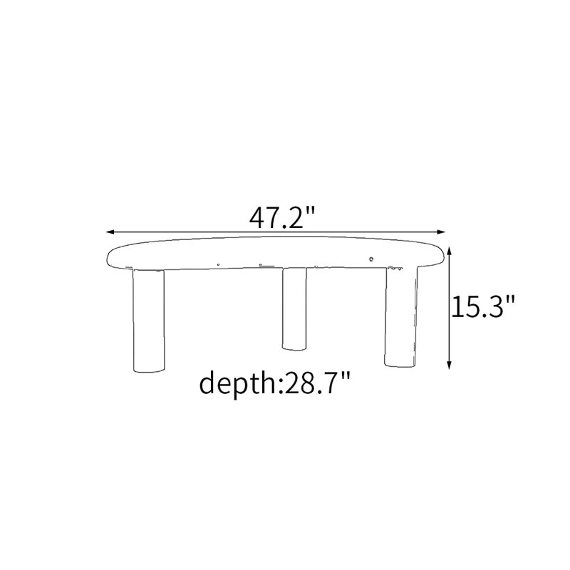 Medieval-style all-solid wood coffee table