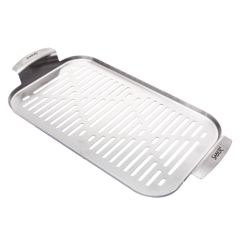 SABER Grill Accessory Steamer Tray, Stainless Steel