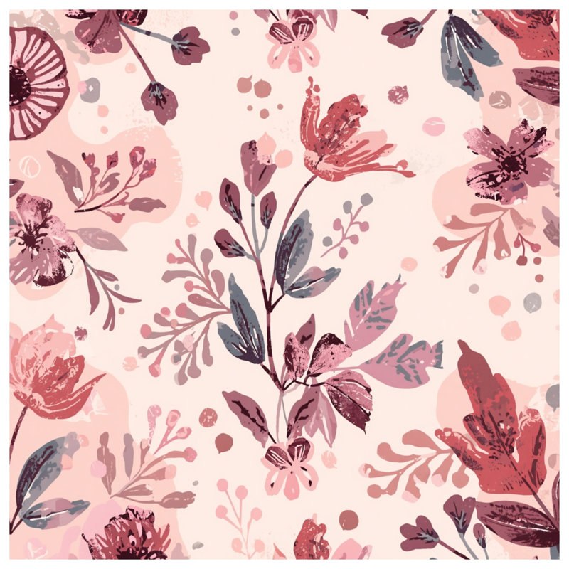 Botanical Floral Pattern Comforter, Twin