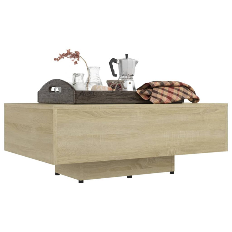 Coffee Table Engineered Wood Accent Side Sofa End Table Multi Colours, Oak, 33.5" x 21.6" x 12.2"