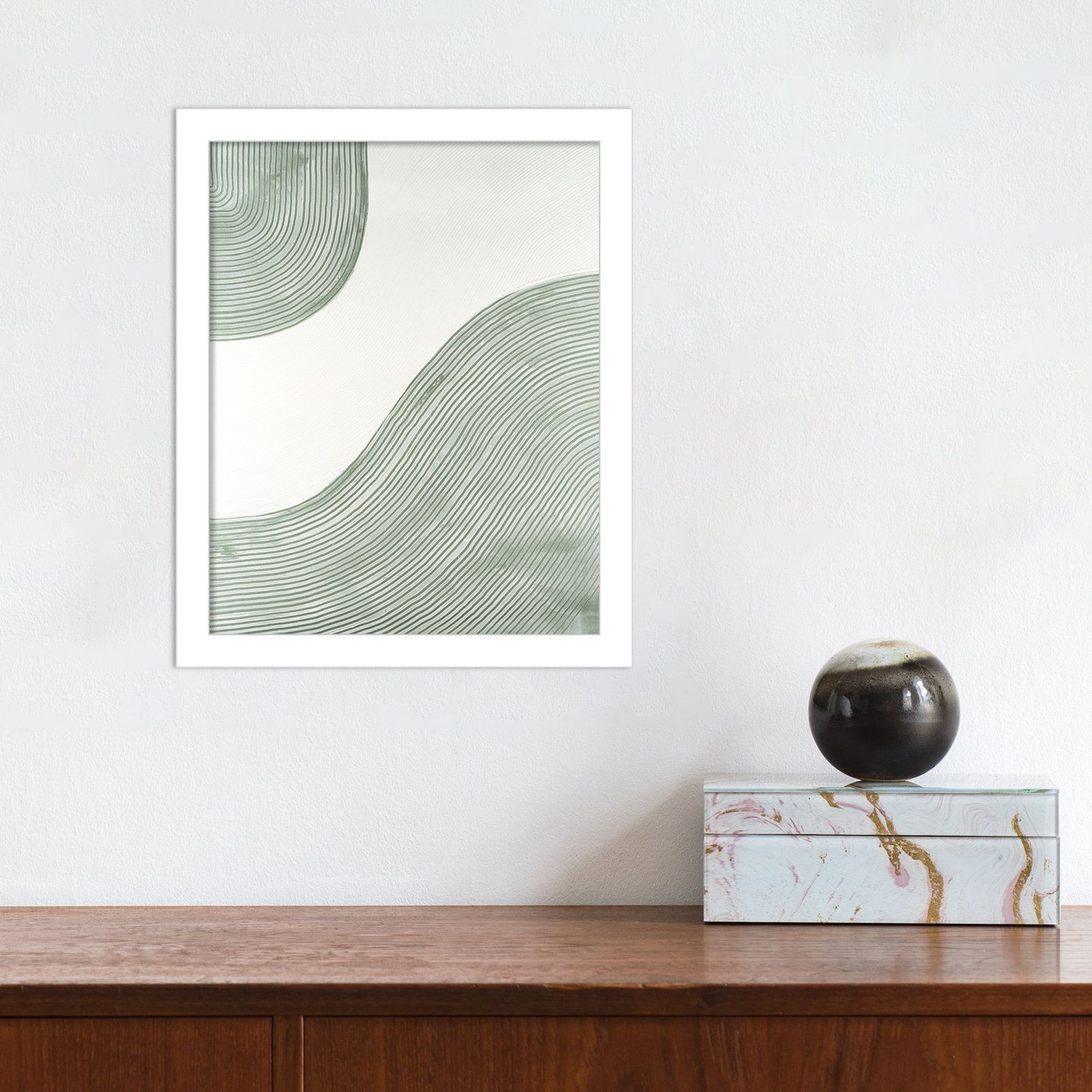 Get Going by Vanna Lam, 13" H x 11" W x 1" D, White