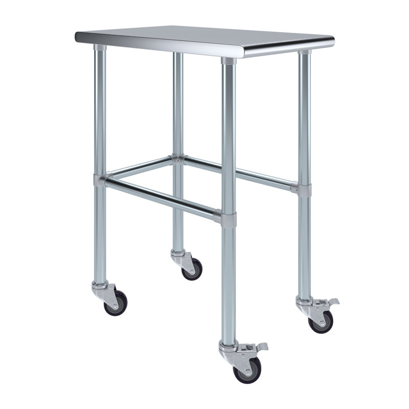 Table de travail en acier inoxydable, H 38 po x L 18 po x l 30 po