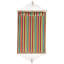 Striped Macrame Quilted Two Person Double Hammock With Pillow - 9' X 55" - Multicolor