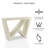 Blinny 47.25''W W-Shaped Console Table-1562595957