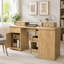 Bureau en L 59 po cannelé avec station de charge et armoire de rangement 59 po Modern-133218021