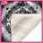 Black White Damask Blankets-128733005