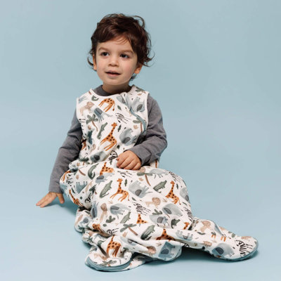 One & Done Sleep Sack In Safari Animals, Small/Medium (6-18 Months)