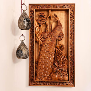 Handmade Wall Decor on Solid Wood