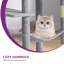 Arbre à chat 64,5 "à niveaux multiples avec poteaux à griffer, hamac perchoir et boules suspendues ludiques-569538138