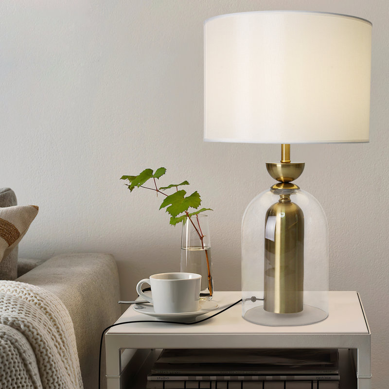 Lampe de chevet en verre Modern Glam